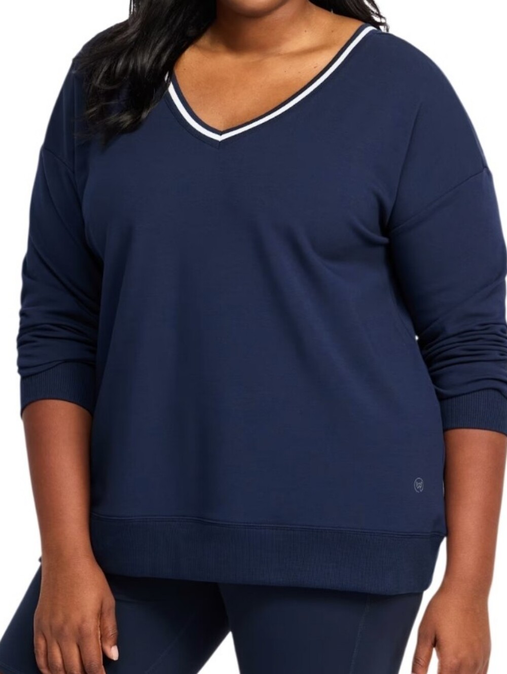 Navy V-Neck Women’s Sweater Sz 2X Nwt
